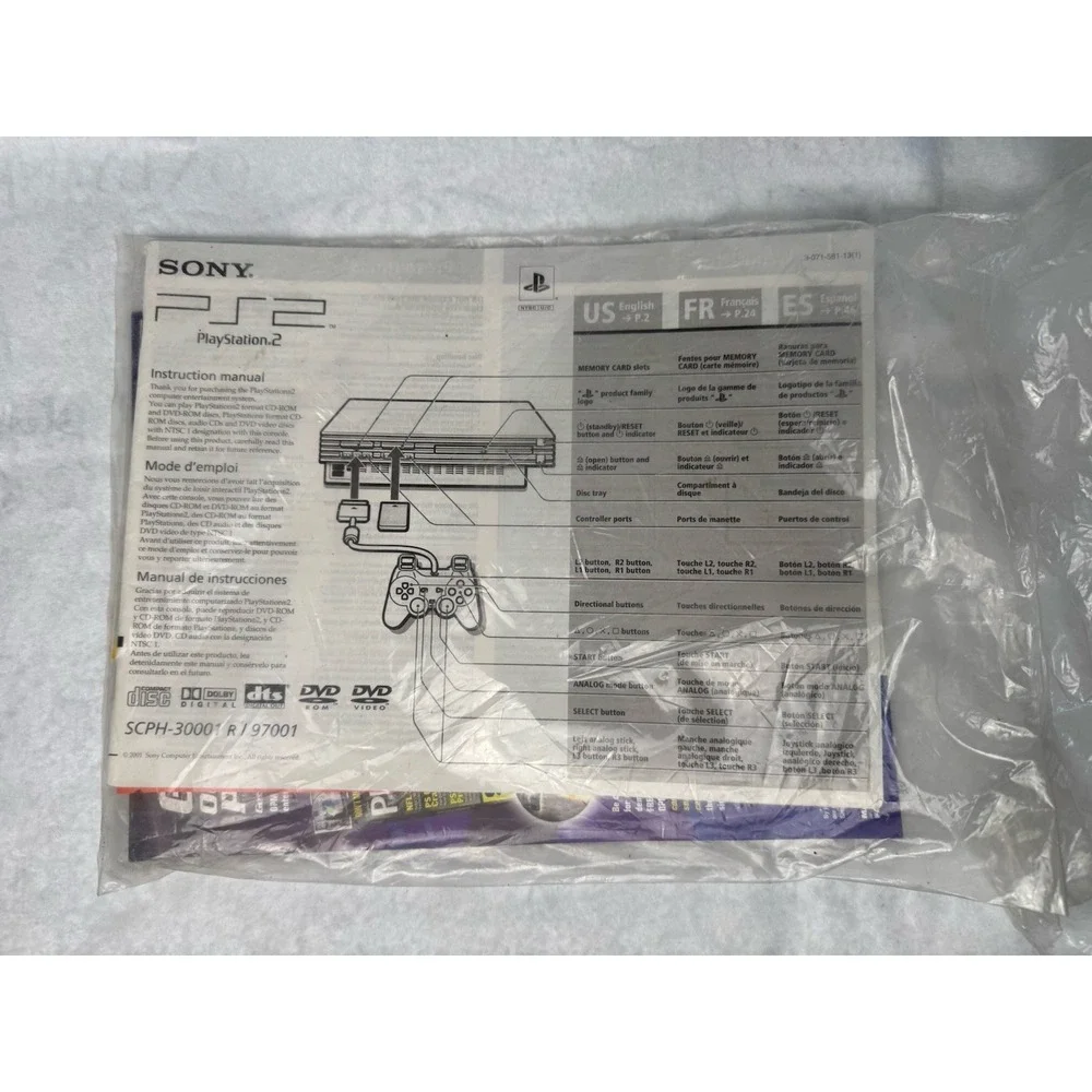 PlayStation2 fat console 30001 *FOR PARTS*